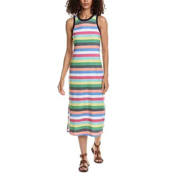 Sol Angeles NWT Sz M “Samba” Colorful Striped Sleeveless Midi Dress - Picture 1 of 4